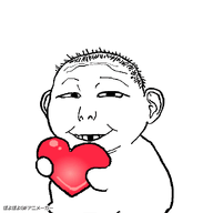 big_eyes child ear ext=gif hair happy heart holding_heart holding_object kid looking_at_you missing_teeth poyopoyo sitting smile subvariant:kevin variant:kuzjak white_skin // 400x400 // 198.6KB