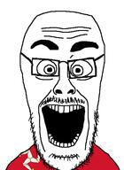 eyebrows eyes flag:isle_of_man forehead_lines glasses isle_of_man mustache nose open_mouth soyjak stubble teeth variant:cutejak // 437x599 // 19.6KB