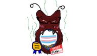 alien brown_skin liquify_tool meta:namefags namefags pinko_(user) red_eyes slopjak variant:markiplier_soyjak // 1095x633 // 169.0KB
