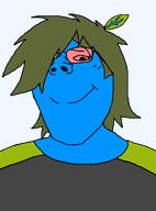 blue_skin female girl glasses green_hair green_shirt leaf logan pooner schlog subvariant:terryjak // 870x1174 // 49.4KB