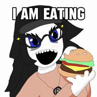 anime artist:cutesoytan avengers beanie cute edit eyelashes food girl glasses hamburger lollipop open_mouth smile smv soy soylent soylent_(cacao) toad_(mario) variant:soytan video wholesome // 1080x1080, 14.5s // 5.6MB