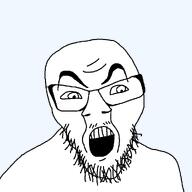 angry beard glasses stubble template variant:feraljak yakubzongs // 1000x1000 // 23.1KB