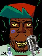 brown_skin clothes dark discord discord_logo_facial_mark drool facial_mark fnf_pedo friday_night_funkin' glasses hair hat map_(pedophile) ominous open_mouth pedophile smile song soyjak stubble subvariant:chudplier variant:chudjak variant:markiplier_soyjak video yellow_eyes // 1080x1440, 25.5s // 1014.1KB