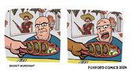 brown_skin comic dragon_ball drawing fat food foxford_comics foxychums glasses meta:tagme open_mouth son_goku soyjak stubble variant:cobson white_skin // 1280x698 // 168.5KB
