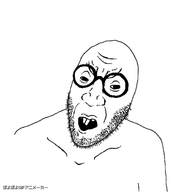 animated beard big_nose brimstone_winter buck_teeth circle_glasses gif_animation redraw retard retarded soyjak tardlet the_real_tardson variant:tardson // 400x400 // 254.0KB