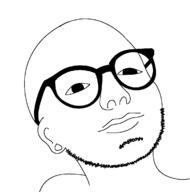 closed_mouth ear glasses soyjak stubble variant:unknown // 1160x1172 // 27.0KB