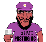 angry arm beard cap closed_mouth clothes conservativewaluigi_(namefag) eyebrows frown glasses hair hand hat holding_object i_hate lips looking_at_you meta:namefags mustache nose oc punisher_face red_skin subvariant:science_lover text tinted_glasses transparent_background variant:markiplier_soyjak waluigi wrinkles // 1175x1080 // 154.8KB