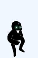 animated dance glowing glowing_eyes open_mouth selfish_little_fuck soyjak stubble thougher variant:soyak // 600x900 // 756.8KB