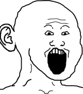 aryan_beast aryan_chad bald ear eyebrows no_glasses no_stubble open_mouth series:fusionjaks subvariant:fuckyaryanpee teeth teeth_showing transparent_background variant:markiplier_soyjak variant:soyak // 300x340 // 37.0KB