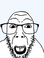 glasses half_open_mouth soyjak stubble subvariant:dykeson teeth template tongue transparent_background variant:dylanjak // 960x1280 // 34.1KB