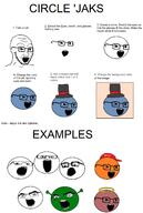 angry blue_skin brown_skin cap circlejak clothes donald_trump ear glasses green_skin hair halo hat infographic maga multiple_soyjaks ogre open_mouth orange orange_skin shrek stubble text top_hat trend:soyjak_trio variant:cobson variant:gapejak variant:markiplier_soyjak variant:soyak variant:tony_soprano_soyjak yellow_hair // 2124x3164 // 264.9KB