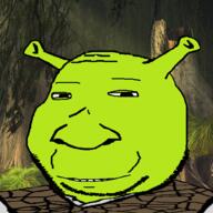 clothes dreamworks ear eyelids green_skin ogre ogre_ears shrek small_eyes smile soyjak stubble subvariant:massjak subvariant:wholesome_soyjak variant:gapejak // 600x600 // 352.2KB