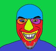 among_us glasses jerma985 open_mouth smile stubble suspicious trend:colorjak variant:susjak video_game // 680x620 // 113.9KB