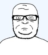 animated blinking closed_mouth glasses no_eyebrows soyjak stubble variant:seriousjak // 454x520 // 38.7KB