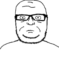 animated blinking closed_mouth glasses no_eyebrows soyjak stubble variant:seriousjak // 454x520 // 38.7KB