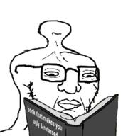 artist:doedoedoe brainlet dumb glasses retard stubble stupid subvariant:spedjak tagging_later tardjak variant:soyak // 609x649 // 109.4KB