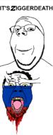2soyjaks ack afro arm blood closed_mouth glasses hair hand holding_object holding_severed_head its_over open_mouth pun russia russo_ukrainian_war severed_head smile soyjak stubble text tongue total_nigger_death variant:bernd variant:gapejak yellow_sclera z_(russian_symbol) zigger // 702x1792 // 45.2KB