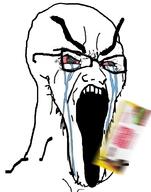 beard bloodshot_eyes crying glasses meds open_mouth stubble variant:soyak // 785x1000 // 311.0KB