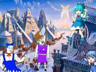 ack animated chud cirno dance frognigger hyperborea moriya_suwako pointing soyjak variant:bernd variant:chudjak variant:two_pointing_soyjaks // 956x720, 27.1s // 3.1MB