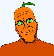 froot glasses orange orange_(fruit) orange_skin pursed_lips stubble variant:epsteinjak // 616x642 // 11.8KB