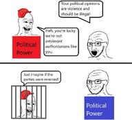 democrat maga republican soyjak text variant:soyak // 1069x968 // 67.3KB