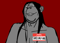 black_hair china grey_skin long_hair muscles name_tag nonexistant_namefags ominous red_background series:nonexistant_namefags subvariant:gapealien variant:gapejak white_eyes // 1500x1076 // 29.3KB