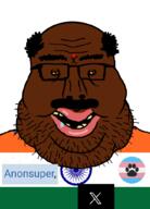 Anonsuper_(tranny) balding bind brown_eyes brown_skin chatgpt fat flag:india flag:transgender_pride_flag furry obese pajeet soybooru subvariant:amerimutt tranny variant:impish_soyak_ears variant:markiplier_soyjak // 736x1024 // 135.9KB