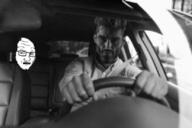 car gigachad glasses irl open_mouth scared soyjak stubble subvariant:soyak_(concerned) variant:soyak // 828x552 // 238.1KB