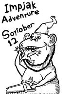 2soyjaks arm art artist:wauwboer biting black_and_white clothes drawfag drawing ear eating fat foot full_body hand hat holding_object leg meta:soytober meta:soytober2024 saw stubble subvariant:fingerboy text variant:a24_slowburn_soyjak variant:impish_soyak_ears // 1417x1890 // 167.7KB