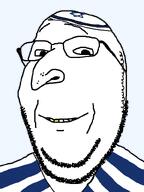 artist:toniylijani big_nose clothes crooked_nose glasses gold_tooth hat israel judaism kike kippah looking_at_you open_mouth payot rabbi scarf series:kikejaks smile star_of_david stubble subvariant:wholesome_soyjak variant:gapejak // 600x800 // 16.8KB