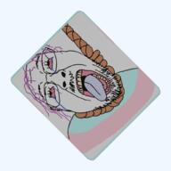 animated blender blender_(software) card ext=gif glasses hair open_mouth spinning tranny variant:bernd // 1024x1024 // 3.2MB
