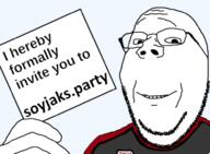 bald beard finger glasses hand holding_object invite meta:tagme nate red_shirt sharty smile soyjak_party variant:gapejak // 969x711 // 352.6KB