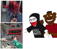 antifa backstabbing black_lives_matter glasses hood hoodie irina_zarutska knife murder nas:tyrone nigger open_mouth stubble tyrone variant:soyak // 1316x1134 // 1.0MB