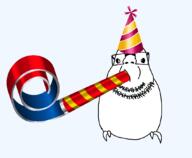 beard bird birthday clothes glasses hat party_hat variant:budgiejak whistle // 1071x882 // 117.0KB