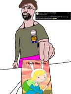 adventure_time award badge beard bra brown_hair curly_hair dress fionna flag:transgender_pride_flag glasses groomer holding_object i_look_like_this lolcow medal pedophile sargent_la_alquimista screenshot showing_something skirt text tranny transgender_flag troon twitter variant:bartender white_skin x xitter xitter_pedo // 1531x2047 // 525.2KB