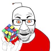 antenna clothes glasses holding_object music orange_eyes perro_hold reddit rubik sound soyjak stubble variant:el_perro_rabioso video // 430x400, 14s // 381.1KB