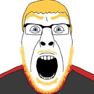 artist:toniylijani beard black_and_red_shirt blond blue_eyes nate nate_higgers open_mouth red_and_black_shirt shouting soyteen stubble subvariant:cobson_front2 variant:cobson yellow_hair // 800x800 // 25.3KB