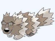 brown_skin full_body glasses hoenn nintendo open_mouth pokemon pokemon_rse soyjak stubble transparent_background variant:feraljak video_game // 765x580 // 273.6KB