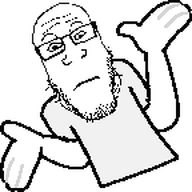 arm closed_mouth emoticon forehead_lines gesture glasses grey_shirt hand meta:not_oc neutral series:yt_emote_jaks stubble subvariant:neutralplier transparent_background variant:markiplier_soyjak youtube // 144x144 // 2.4KB