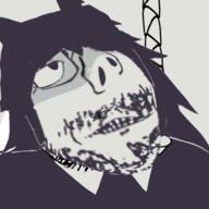 beard closed_mouth clothes emo_hair frown fundamental_paper_education glass glasses hair hanging horn miss_circle soyjak subvariant:scholar variant:gapejak // 1280x1280 // 662.4KB