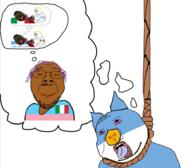angry argentina arm blood bloodshot_eyes blue_eyes brown_skin buff chainsaw closed_mouth country crying decapitation ear fat flag flag:argentina flag:italy flag:mexico flag:transgender_pride_flag glasses gore hair hand hanging holding_chainsaw holding_object italy multiple_soyjaks murder mustache nazism oink open_mouth pig purple_hair queen_of_spades rope side_profile soyjak spade stubble subvariant:chainsaw_bernd subvariant:massjak subvariant:wholesome_soyjak suicide swastika thinking thought_bubble tongue tranny variant:bernd variant:chudjak variant:gapejak yellow_hair yellow_skin yellow_teeth // 940x823 // 267.0KB