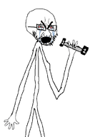 bald crying forehead_lines full_body glasses mouth_open muscles number skinny stubble subvariant:stickboy variant:cryboy_soyjak variant:soyak weak weight weightlifting // 417x600 // 40.6KB