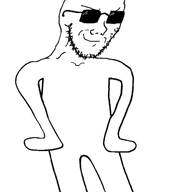 animated ext=gif glasses hands_on_waist smug sunglasses variant:soyak ygif // 512x512 // 683.3KB