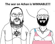2soyjaks 4chan beard clothes glasses hair i_fucking_love_science sleeveless_shirt soyjak star_of_david stubble text tranny variant:unknown // 637x508 // 118.8KB