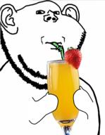 drinking drinking_straw glass glasses holding_object straw strawberry stubble variant:impish_soyak_ears // 1058x1362 // 667.8KB