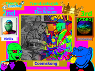 artist:coemskong artist:gendarmor artist:virilis celebration champagne cigar clothes color colorful crown frame meta:trendy_tuesday rainbow_skin suit text trend:colorjak tuxedo variant:cobson variant:gapejak variant:impish_soyak_ears variant:soyak wine_glass winner // 1920x1440 // 893.4KB