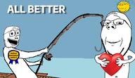 2soyjaks all_better arm award bait baited_everyone_award fishing glasses hand happy heart holding_heart holding_object looking_at_you oldfag rope sackjackWABAG_(user) smile soybooru soyjak spade stubble sun variant:gapejak vvariant:sackjak water white_background // 2012x1162 // 704.4KB