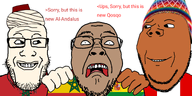 brown_skin cuck flag:morocco flag:peru friendship manolo morocco morostein_(user) peru peru_won peruvian_chud_(user) red_skin smug_soyjak spain spaincucks variant:cobson white_skin // 1555x777 // 495.7KB