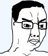 angry artist:sisa9000 glasses hair head high_res no_beard nose nostril series:remastered_soyjaks template transparent_background variant:chudjak white_skin // 860x1000 // 16.5KB