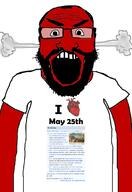 916 1782 1846 1878 1946 1955 1963 1969 1979 2013 angry arm auto_generated beard clothes country glasses may may_25 open_mouth red soyjak steam subvariant:science_lover text variant:markiplier_soyjak wikipedia // 1440x2096 // 655.2KB